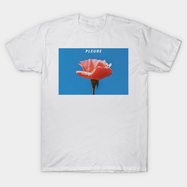 Cry and Flower Rhyme in French T-Shirt by lowercasev